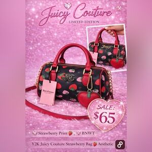 ✨ Juicy Couture Strawberry Barrel Bag 🍓✨